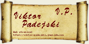 Viktor Padejski vizit kartica